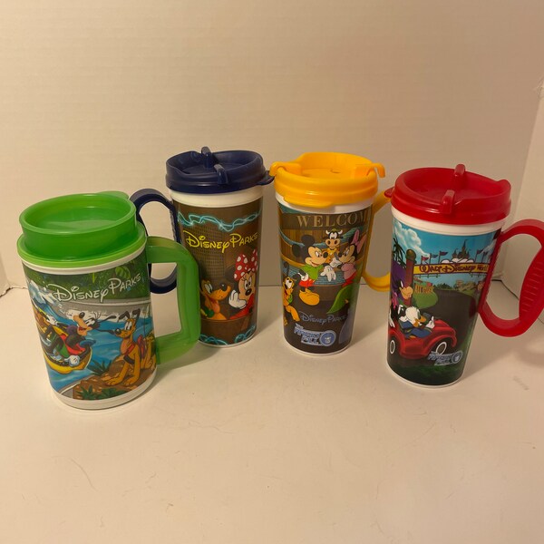 Collectible-4 pc. Disney Parks Rapid Fill Mug Cups-Excellent/preowned condition