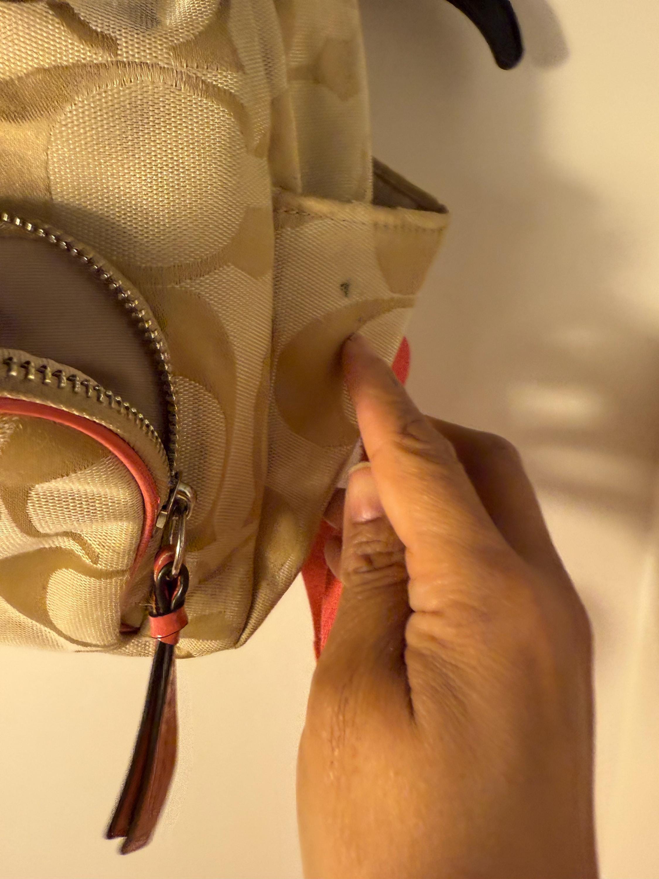Vintage-y2k Coach Signature Canvas Backpack With Logo on Flap and