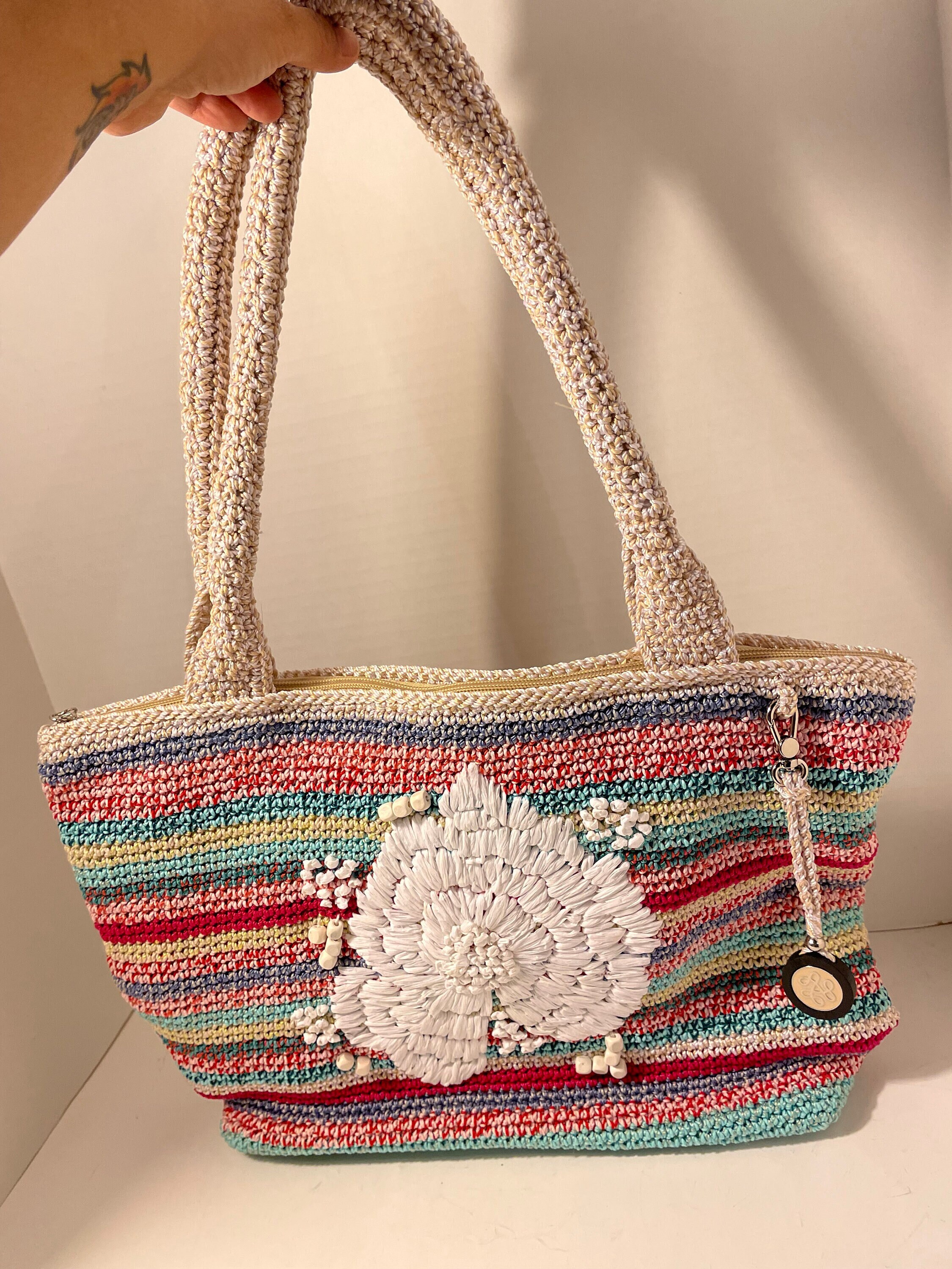 I Make String Pretty - Crochet Hook And Yarn Tote Bag by A Little Leafy