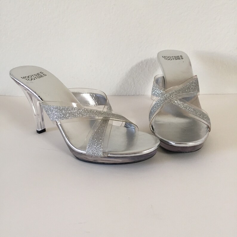 clear glitter slides