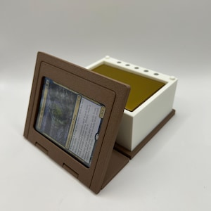 Spell Book Deck Box 3D-geprint magnetisch dienblad voor Magic the Gathering, EDH Commander, Pokémon en Yu-Gi-Oh-kaarten