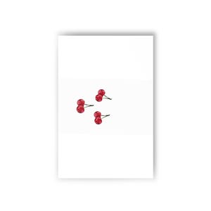Bezaubernde Kirschen Postkarten | 10er Paket | Perfekt für Einladungen, Dankesnotizen, Kunstsammler, Wohnkultur, Geschenkanhänger