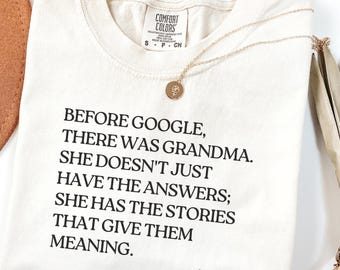 Before Google There Was Grandma Shirt, Custom Nana Tee,Mother's Day gift
