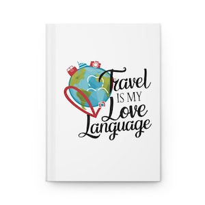 Travel-Inspired Hardcover Journal, Perfect for Adventurers, Travel Log, Vacation Notes, Gift for Travelers, World Exploration Journal