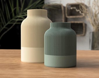 3D Printed Japandi Vase, Modern Minimalist Home Decor