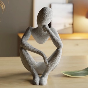 Modern Home Decor Gift for Home Office Decoration Desk Accessory Shelf Display Artistic Sculpture Minimalist Design Gift for mom Shelf decor