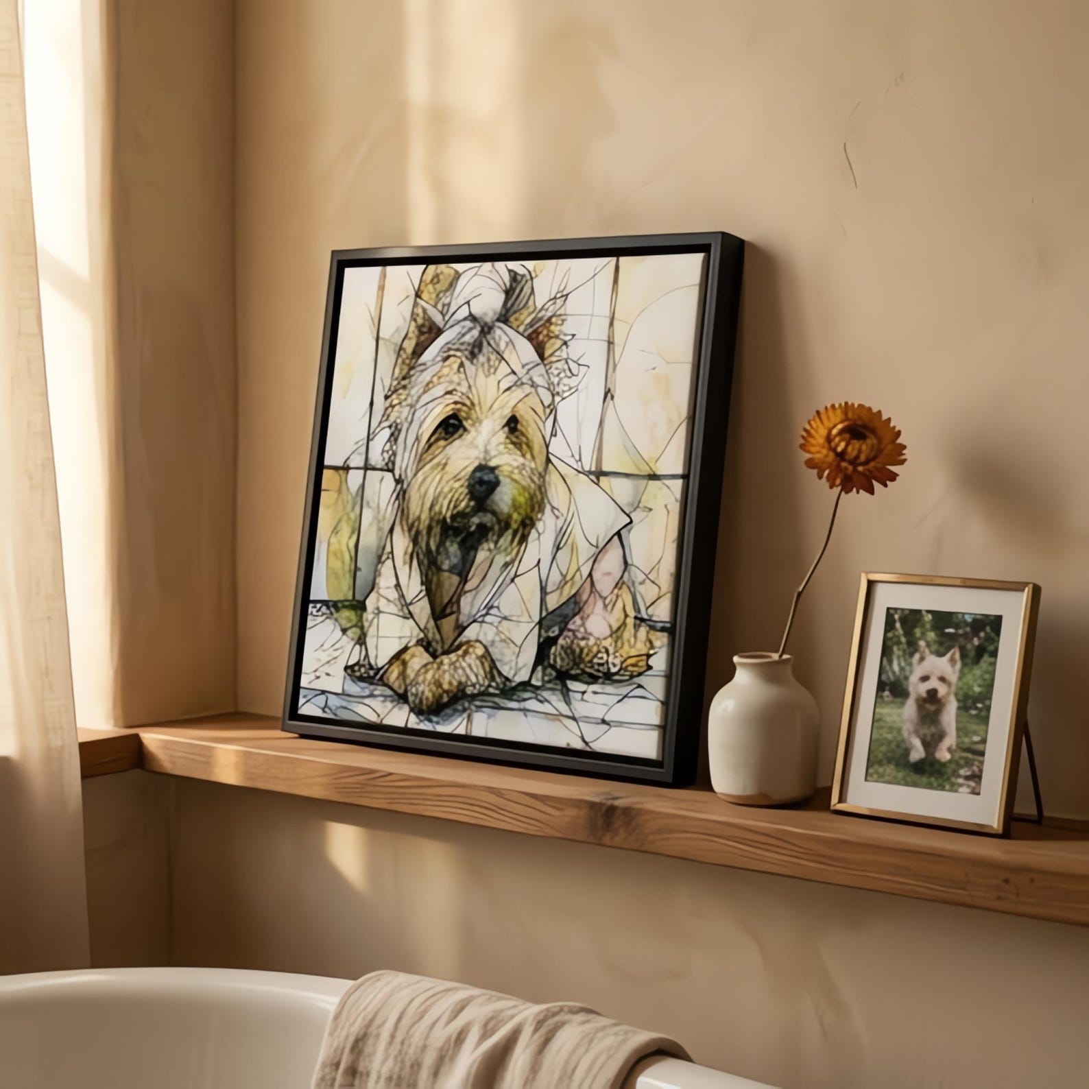West Highland White Terrier Spa Dog Ceramic Tile