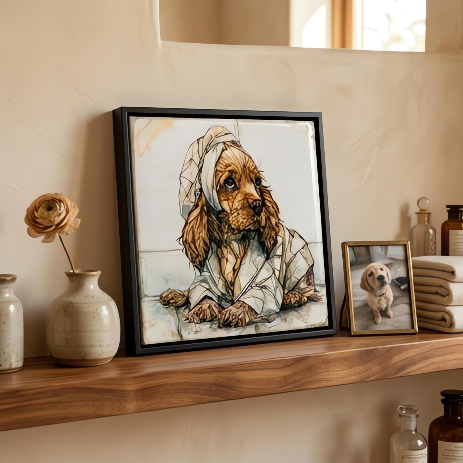 English Cocker Spaniel Spa Dog Ceramic Tile