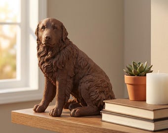 Great Pyrenees Realistic Seated Dog Statue thumbnail 4