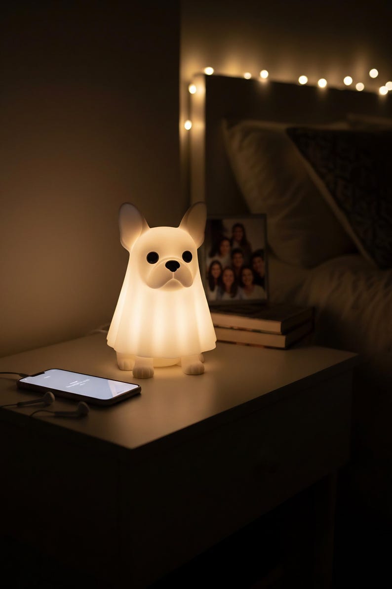French Bulldog Sheet Ghost Nightlight