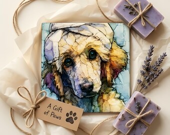 Standard Poodle Spa Dog Ceramic Tile thumbnail 2
