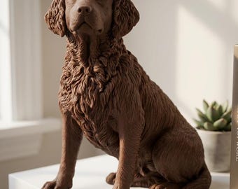 Boykin Spaniel Realistic Seated Dog Statue thumbnail 1