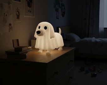 Dachshund Sheet Ghost Nightlight thumbnail 1