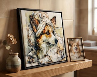 Cardigan Welsh Corgi Spa Dog Ceramic Tile thumbnail 1