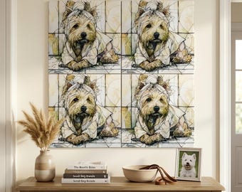 West Highland White Terrier Spa Dog Ceramic Tile thumbnail 4