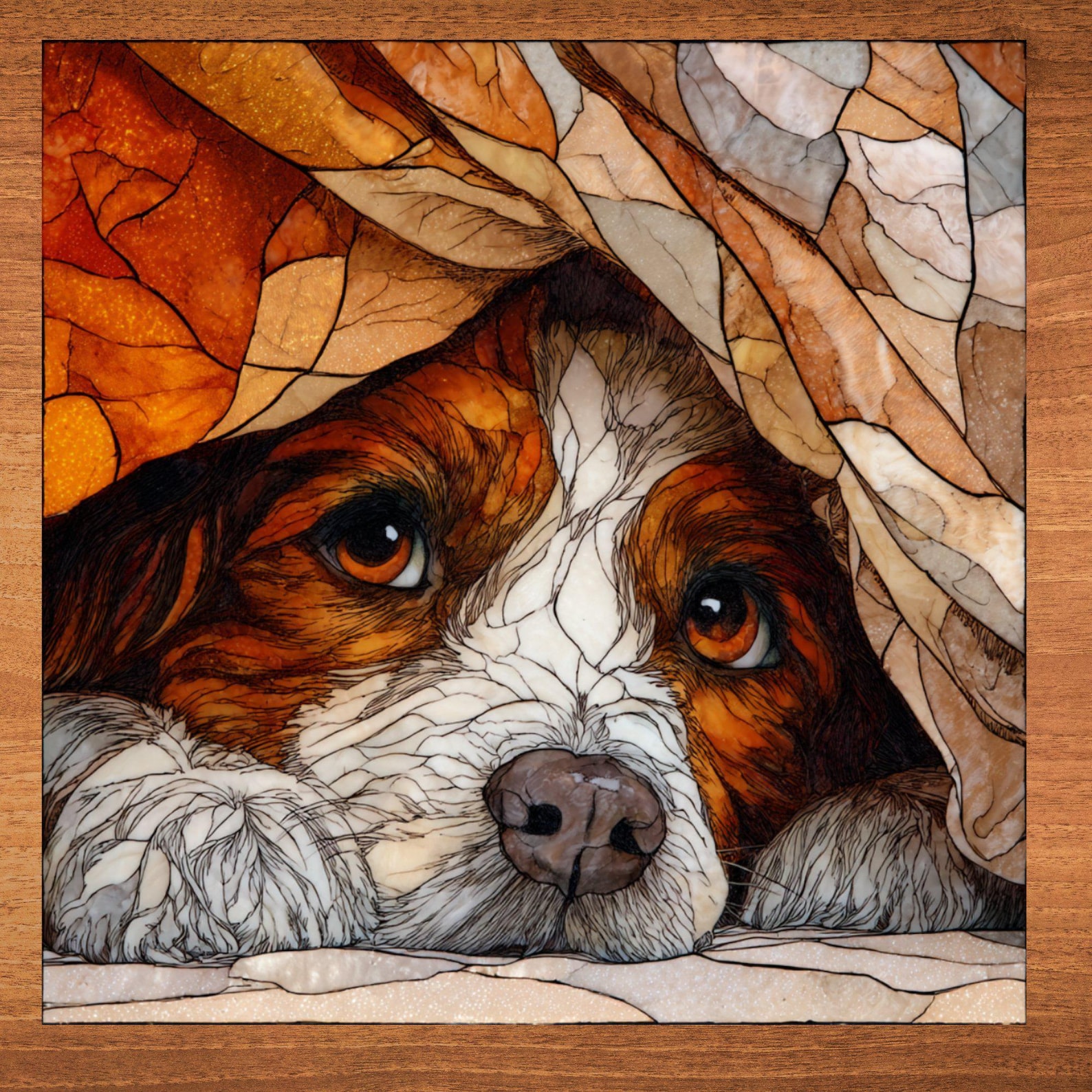 Brittany Under the Blanket Ceramic Tile