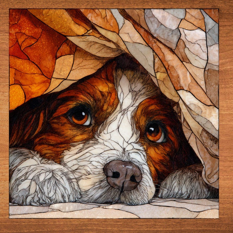 Brittany Under the Blanket Ceramic Tile