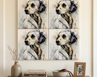Dalmatian Spa Dog Ceramic Tile thumbnail 4