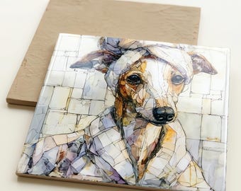 Italian Greyhound Spa Dog Ceramic Tile thumbnail 3