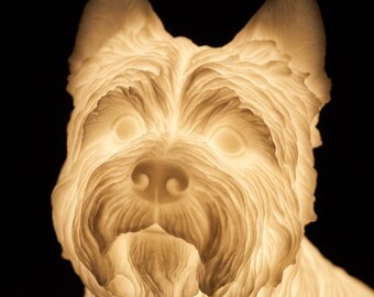 Cairn Terrier Dog Luminary Night Light thumbnail 4