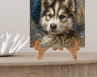 Alaskan Malamute Decorative Tile thumbnail 2