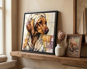 Vizsla Spa Dog Ceramic Tile thumbnail 1