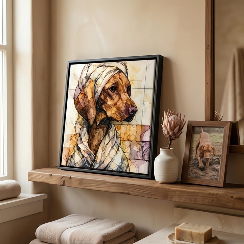 Vizsla Spa Dog Ceramic Tile