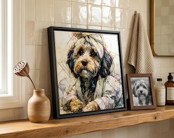 Cockapoo Spa Dog Ceramic Tile thumbnail 1