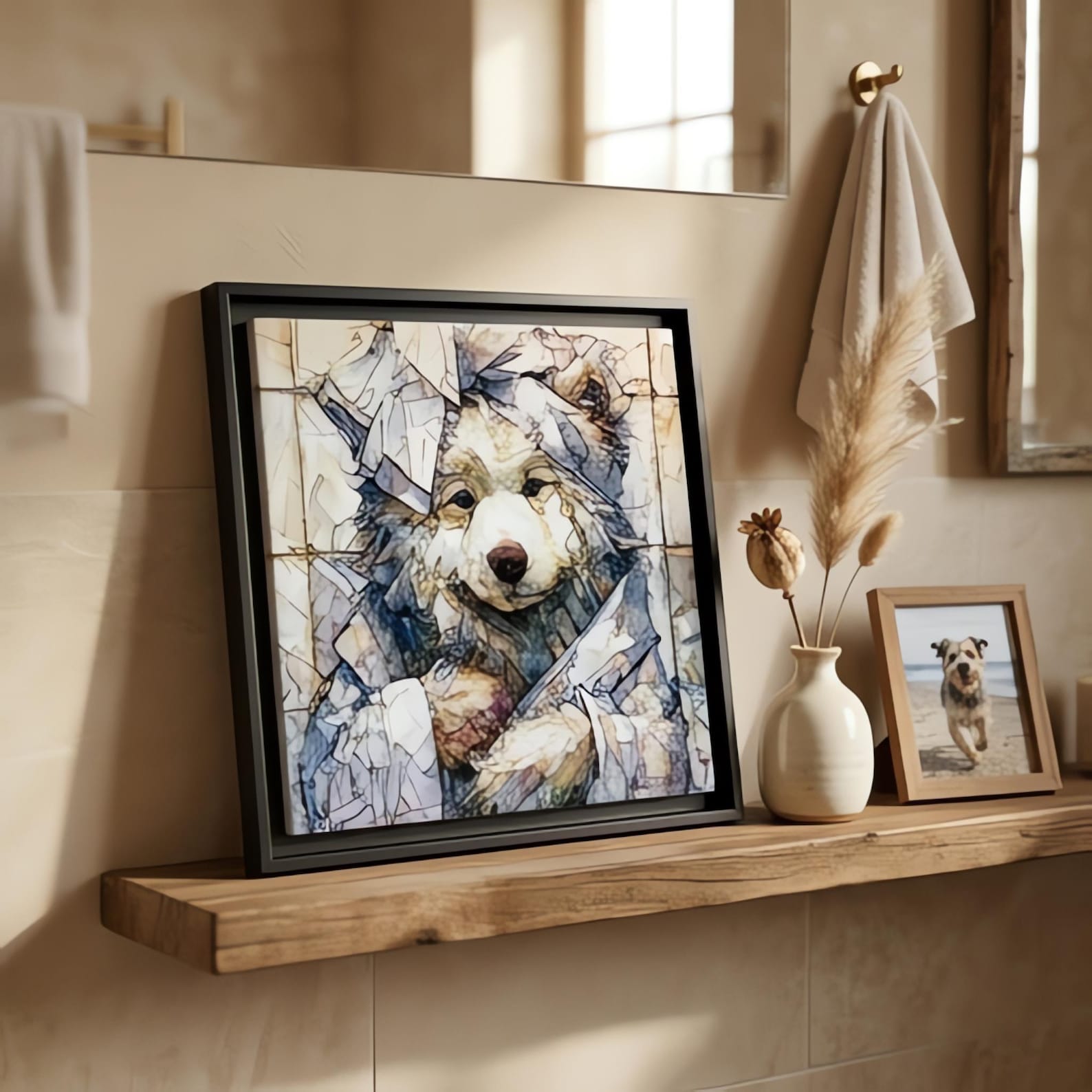 Samoyed Spa Dog Ceramic Tile
