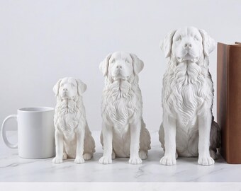 Bernese Mountain Dog Realistic Seated Dog Statue thumbnail 3