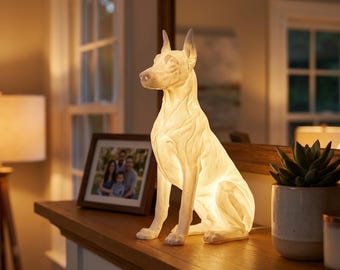 Doberman Pinscher Dog Luminary Night Light thumbnail 3