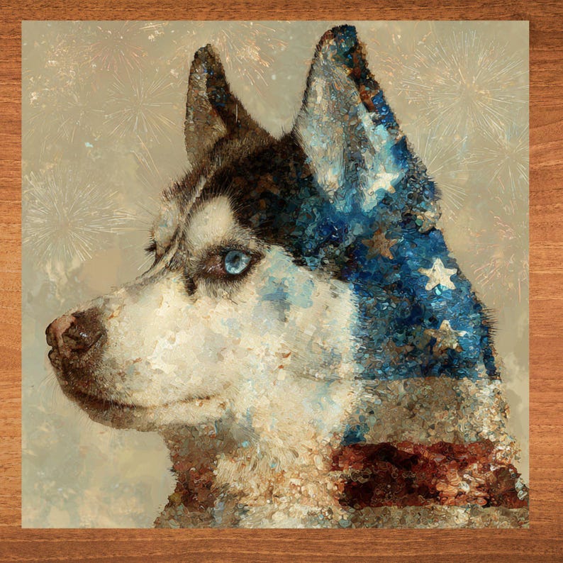 Siberian Husky handcrafted in Knoxville