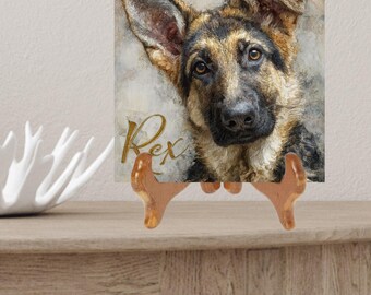 German Shepherd Decorative Tile thumbnail 2