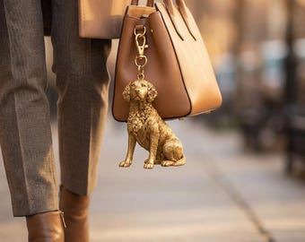 Boykin Spaniel Gold Dog Sculpture Bag Charm thumbnail 3