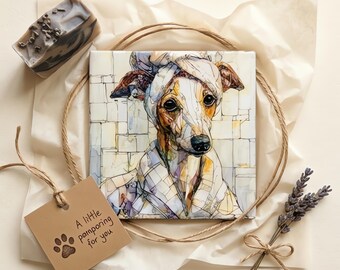 Italian Greyhound Spa Dog Ceramic Tile thumbnail 2