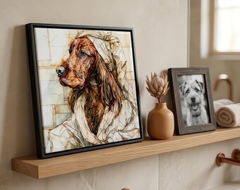 Irish Setter Spa Dog Ceramic Tile thumbnail 1