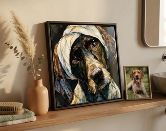 German Shorthaired Pointer Spa Dog Ceramic Tile thumbnail 1