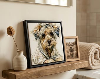 Schnoodle Spa Dog Ceramic Tile thumbnail 1