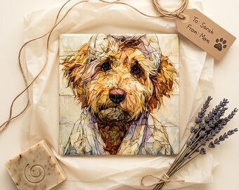 Labradoodle Spa Dog Ceramic Tile thumbnail 2