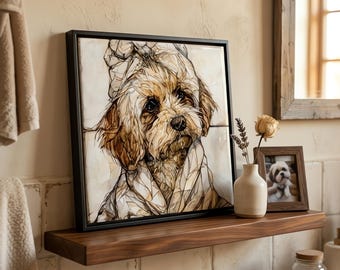 Cavapoo Spa Dog Ceramic Tile thumbnail 1