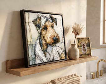 Airedale Terrier Spa Dog Ceramic Tile thumbnail 1