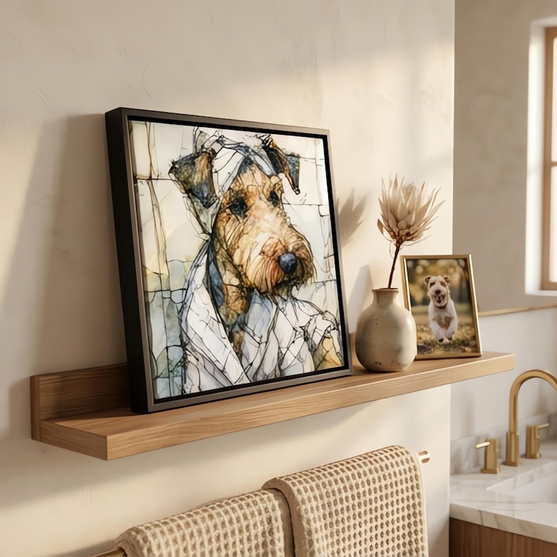 Airedale Terrier Spa Dog Ceramic Tile