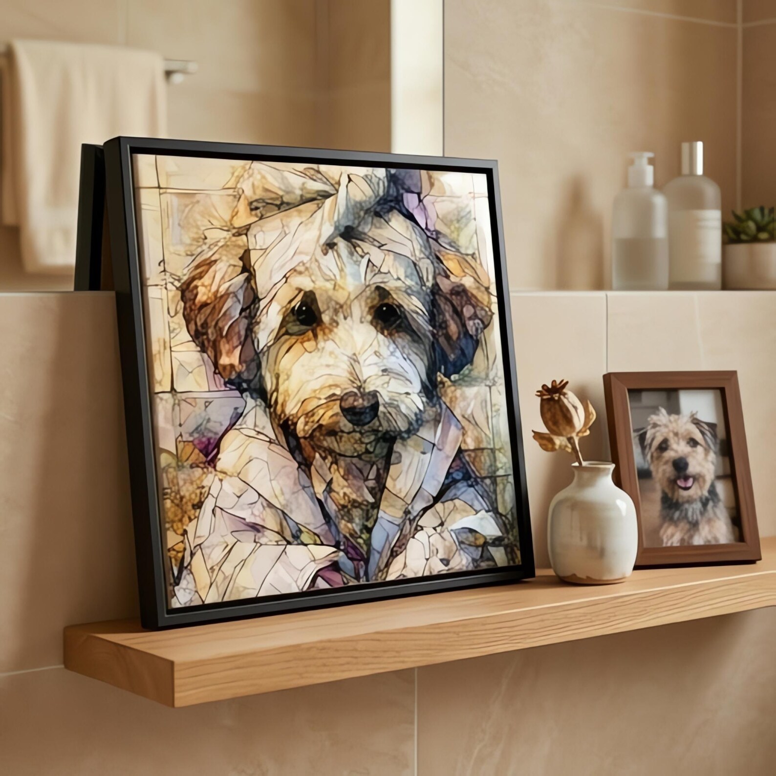 Bichon Frise Spa Dog Ceramic Tile