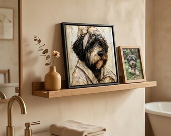 Portuguese Water Dog Spa Dog Ceramic Tile thumbnail 1