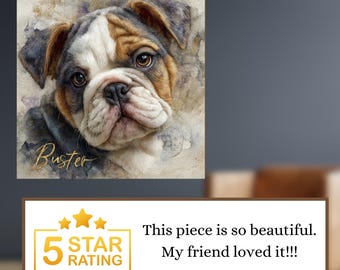 English Bulldog Decorative Tile thumbnail 4