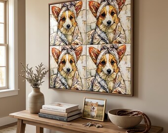 Pembroke Welsh Corgi Spa Dog Ceramic Tile thumbnail 4