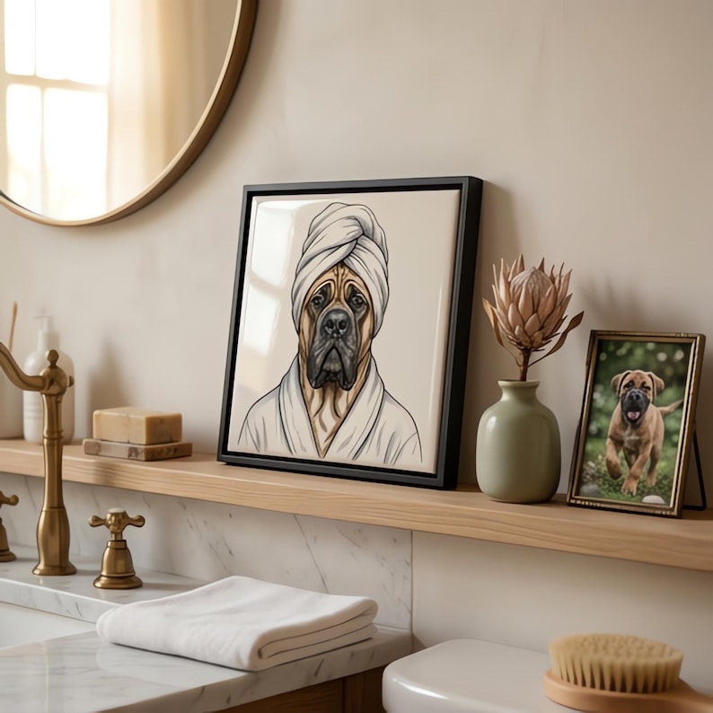 Cane Corso Spa Dog Ceramic Tile