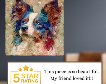 Papillon USA Flag Patriotic Dog Ceramic Tile thumbnail 4