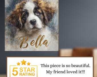 Saint Bernard Decorative Tile thumbnail 4