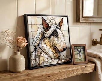 Bull Terrier Spa Dog Ceramic Tile thumbnail 1